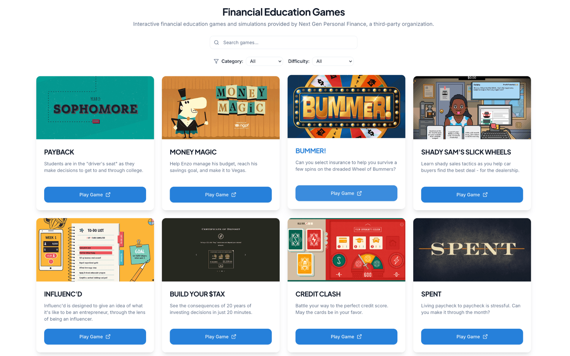 Futures Through Finance: Screen 3